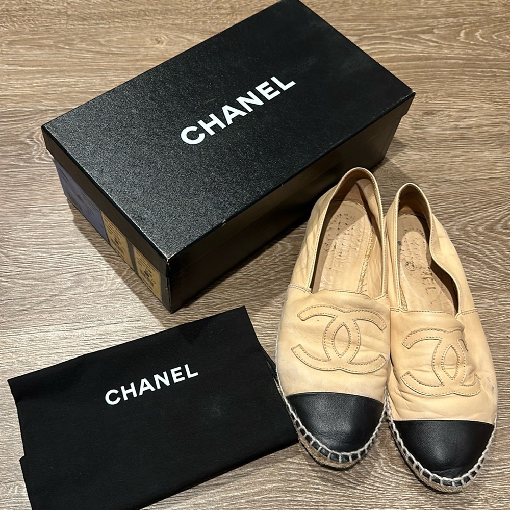 Beige Chanel Espadrilles